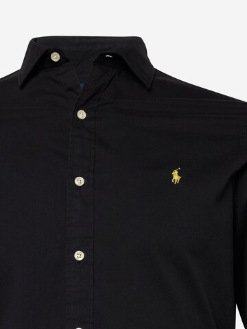 Coupe slim Chemise Polo Ralph Lauren en noir