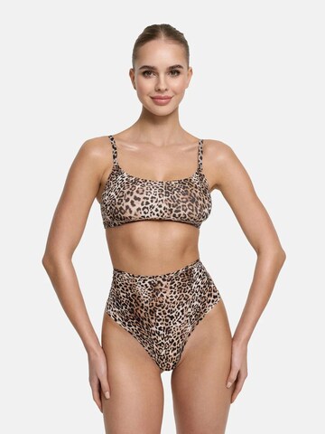 Slip 'Hight-Waist Tanga' di cfab (formerly creamy fabrics) in beige: frontale