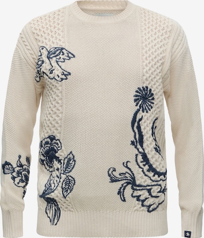 SCOTCH & SODA Pull-over en S en crème / bleu marine, Vue avec produit