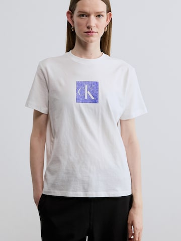 Calvin Klein Jeans Koszulka w kolorze biały