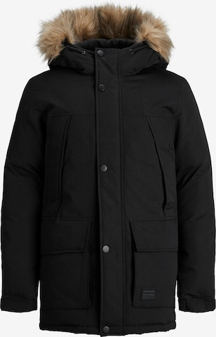 Jack & Jones Junior Winter Jacket 'Super' in Black: front