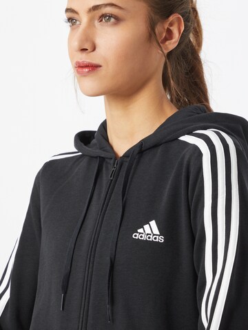 ADIDAS PERFORMANCE Sportsweatjacke 'Essentials' in Schwarz