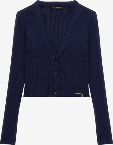 GUESS Knit Cardigan in Blue: front