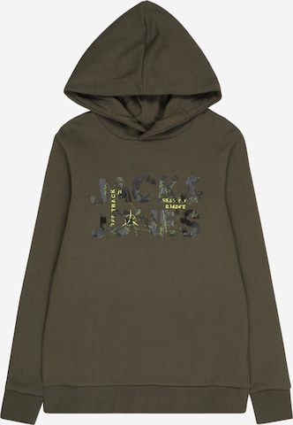 Jack & Jones Junior - Sudadera 'Tech' en verde: frente