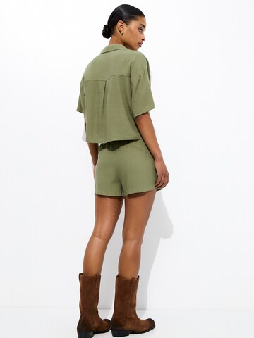 Pull&Bear Bluse in Grün