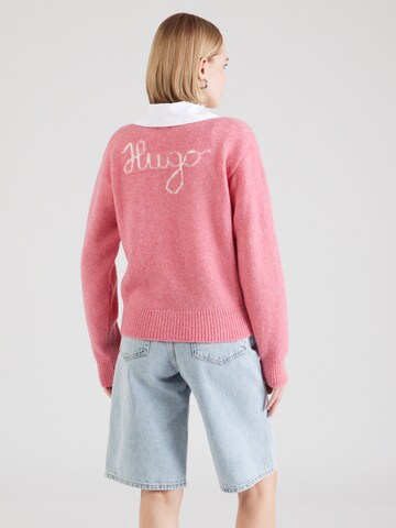 HUGO Sweater 'Solanu' in Pink: front
