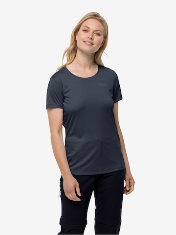 JACK WOLFSKIN Performance Shirt in Blue: front