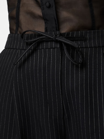 PIECES Wide leg Broek 'PCFalka' in Zwart