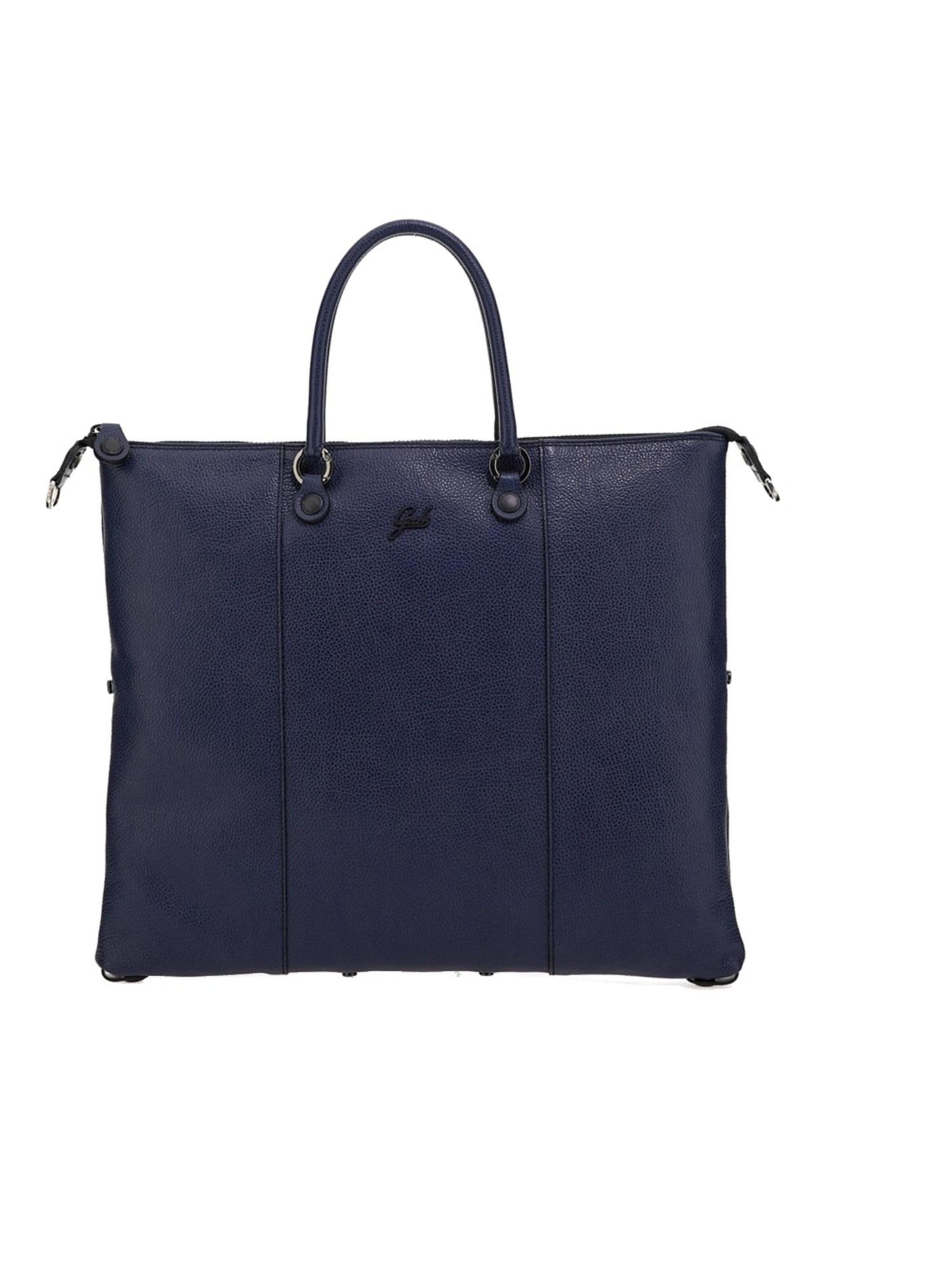 Borsa a spalla 'G3 plus bull black M' di Gabs in blu: frontale