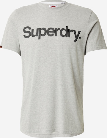 T-Shirt Superdry en gris : devant