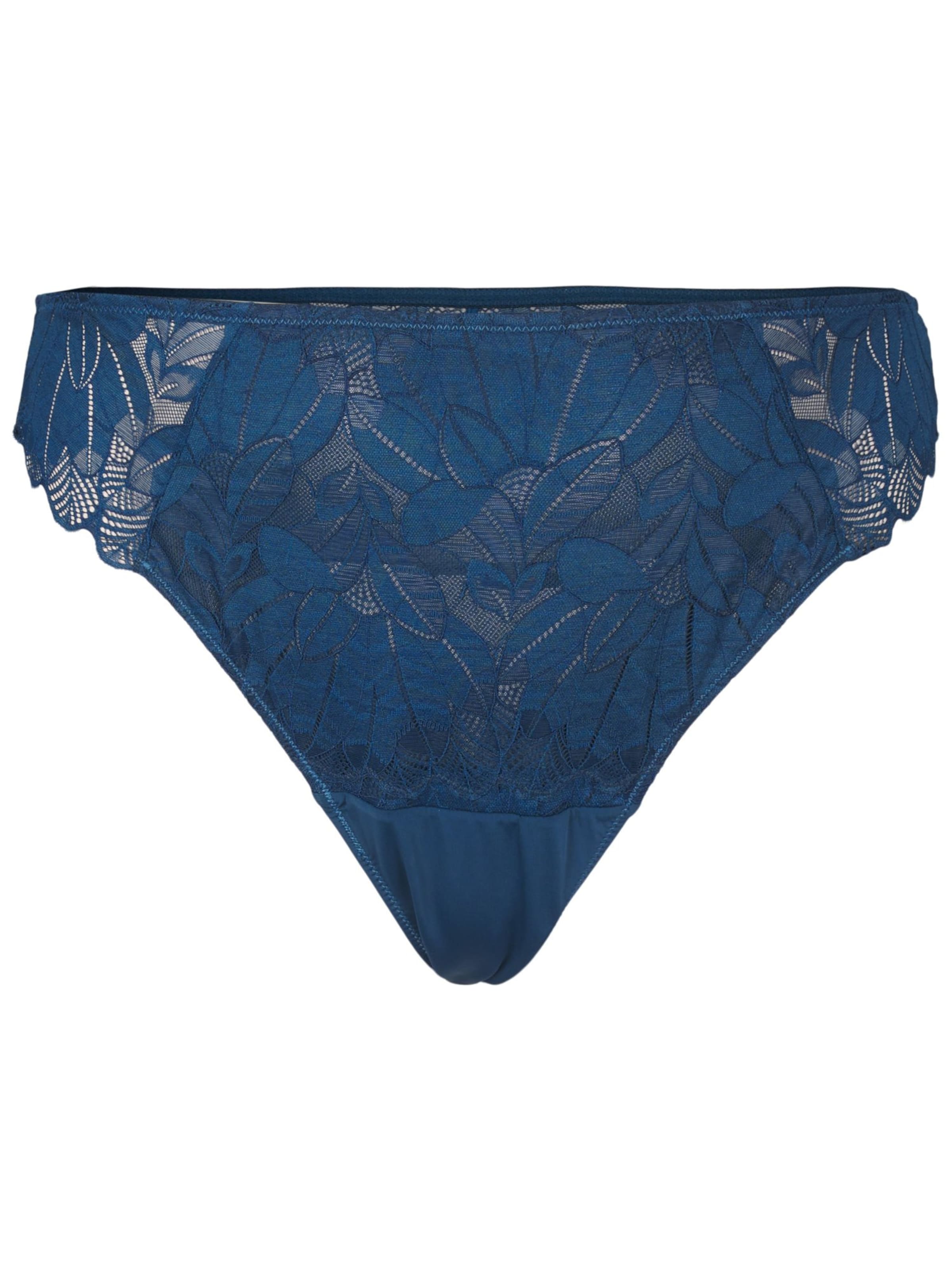 Devoted by Zizzi Стринг 'LRACHEL' в синьо: отпред