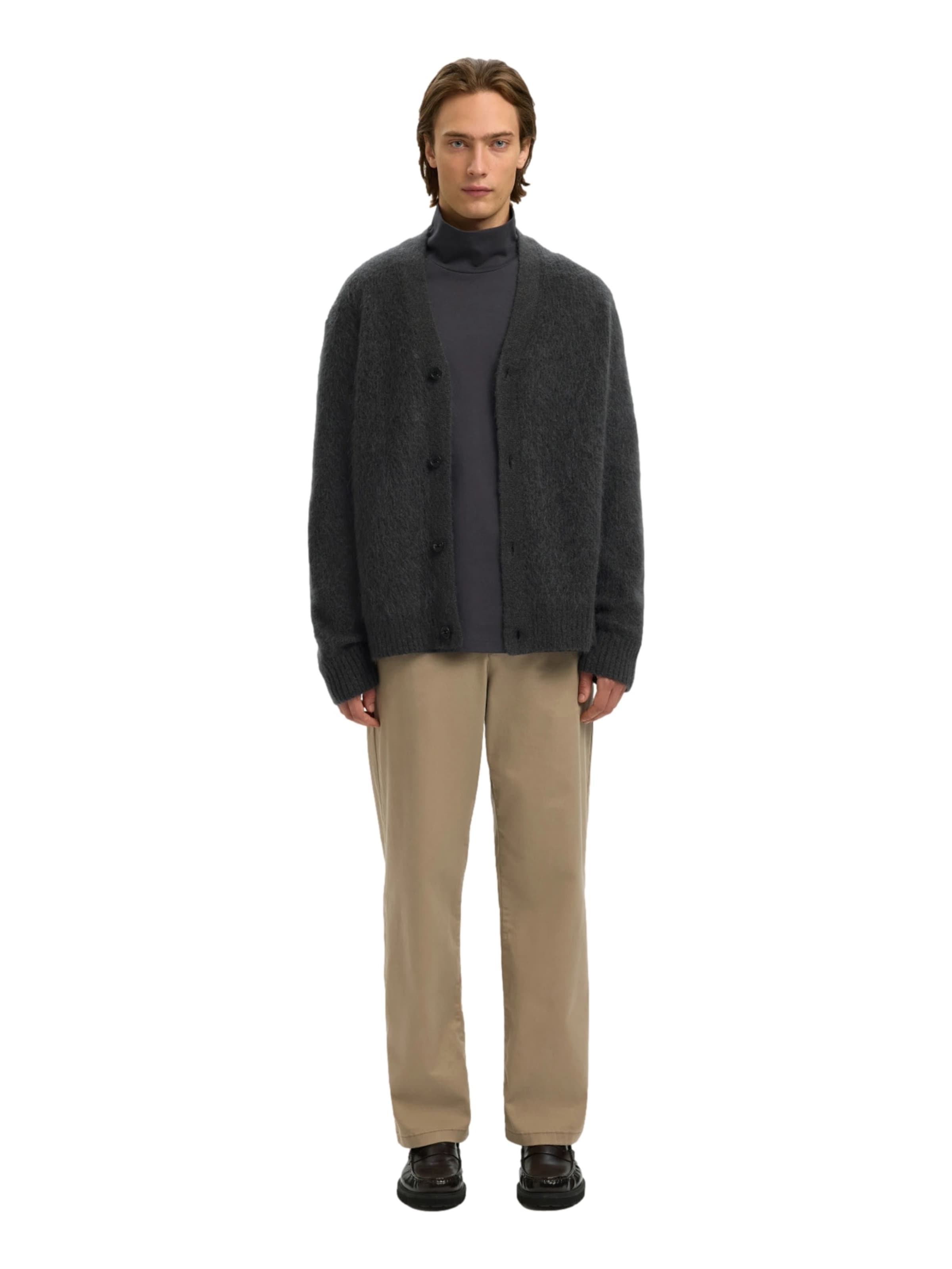 SELECTED Póló - szürke