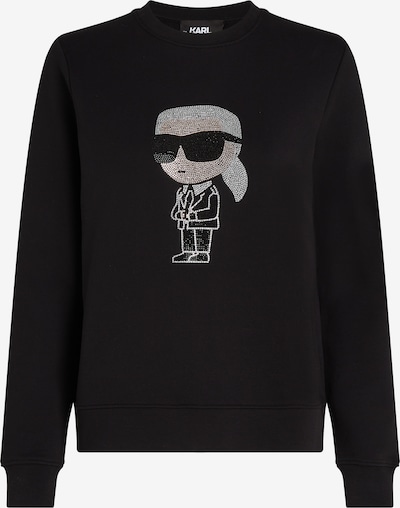 Karl Lagerfeld Sweatshirt em ouro / preto / prata, Vista do produto