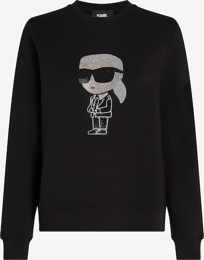 Karl Lagerfeld Sweater majica u zlatna / crna / srebro, Pregled proizvoda