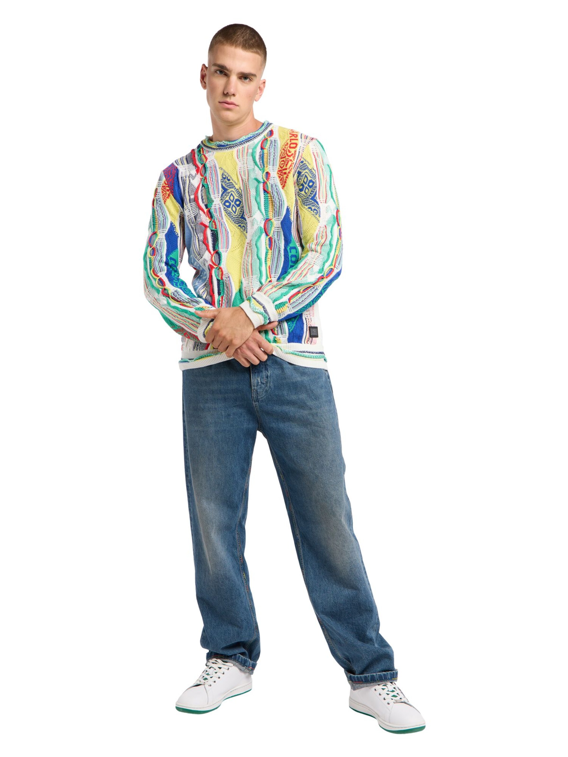 Carlo Colucci Pullover 'Ersini' in Mischfarben