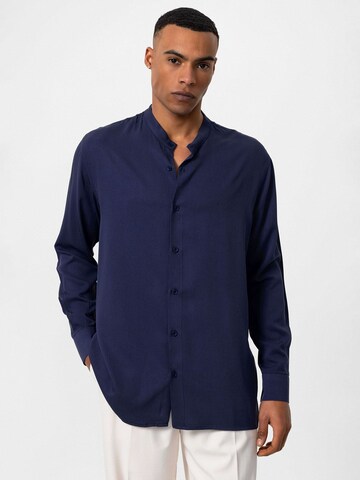 Antioch Comfort fit Overhemd in Blauw: voorkant