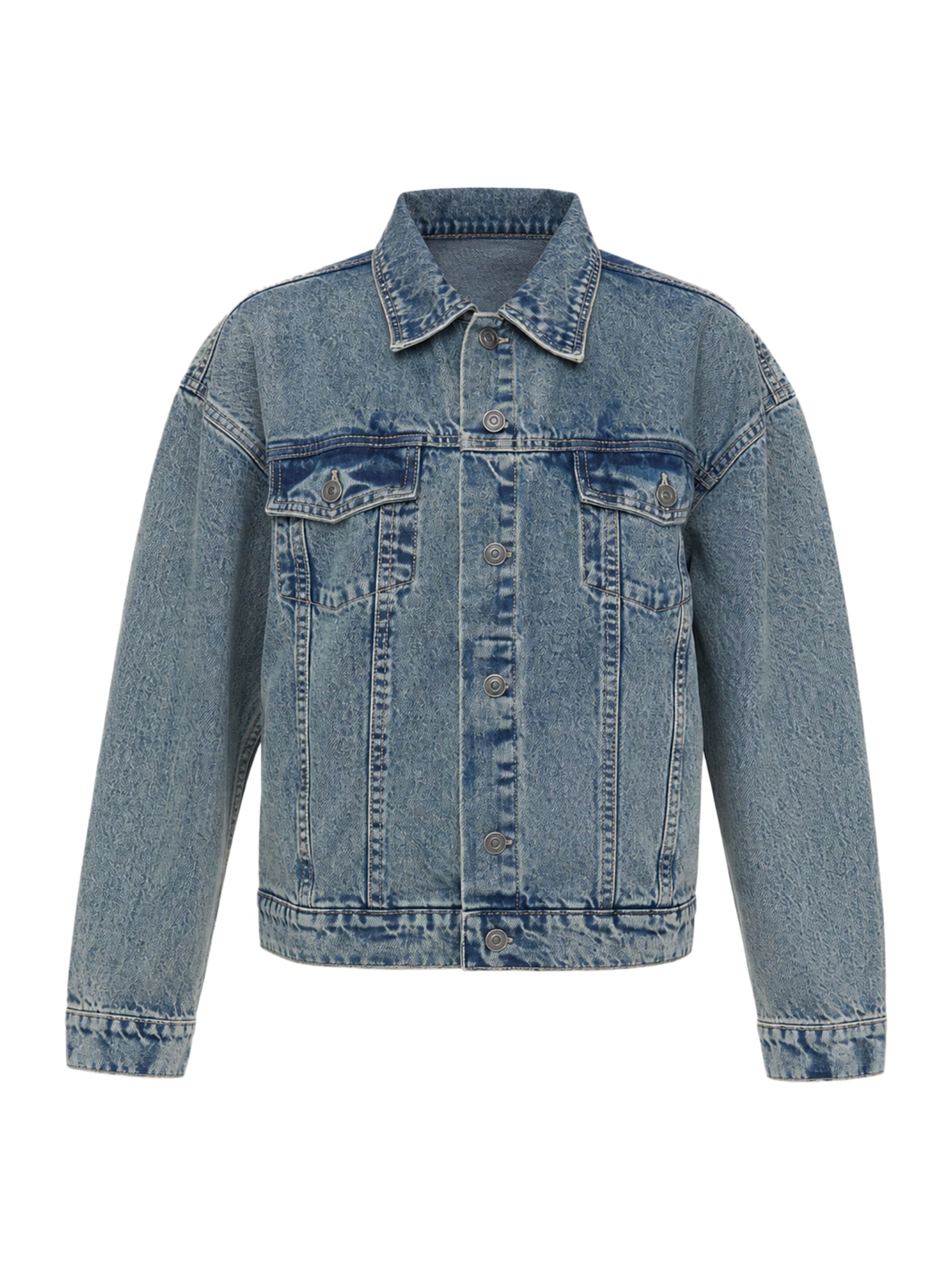 Giacca di mezza stagione di BRAVE SOUL in blu: frontale