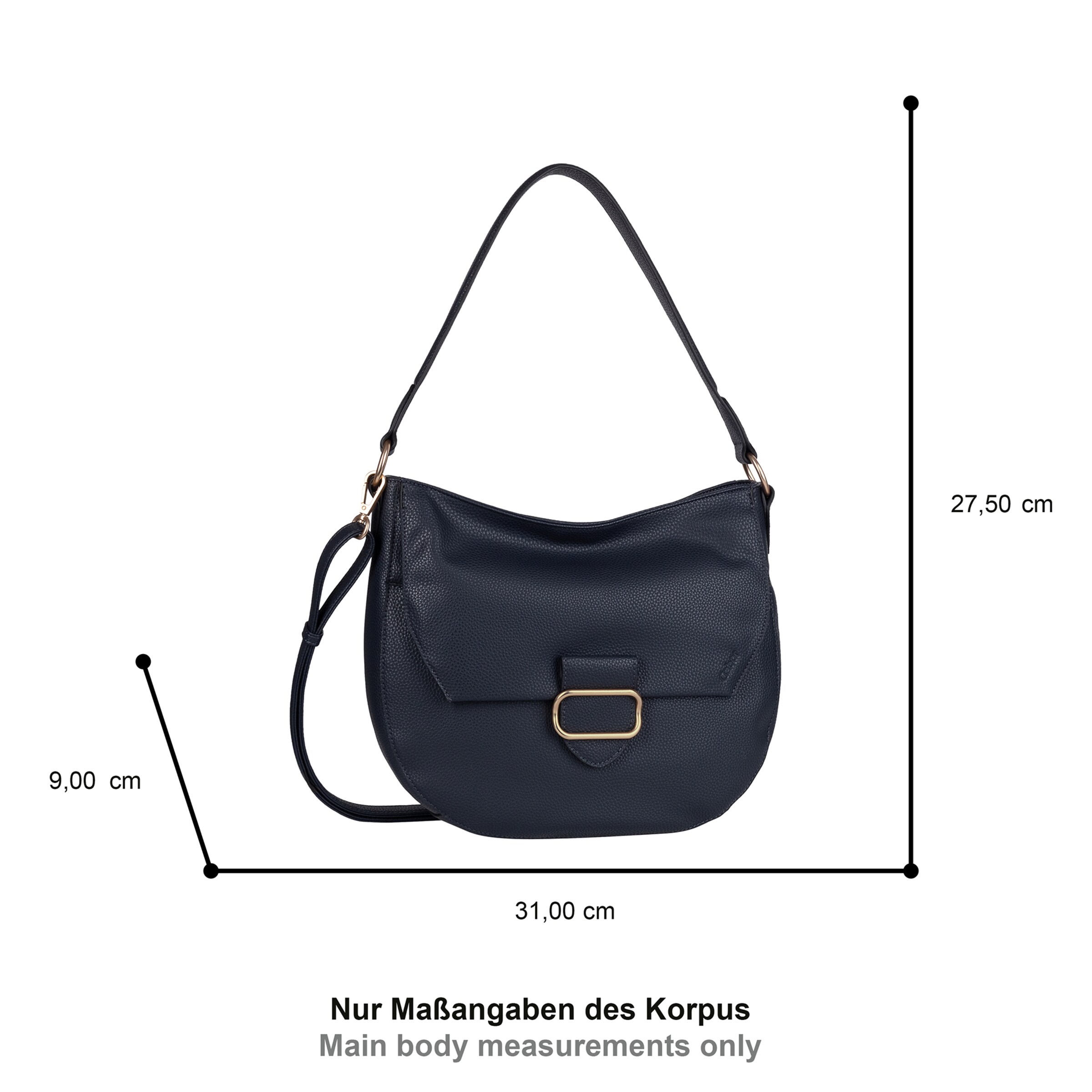 GABOR Shoulder Bag 'Hobo' in Blue