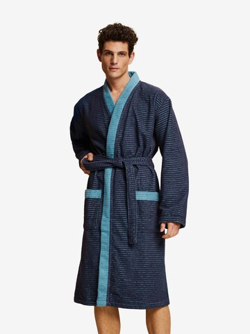 ESPRIT Short Bathrobe in Blue: front