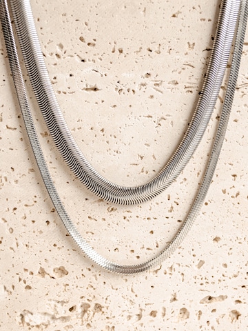 Hey Happiness Kette 'Duologue' in Silber