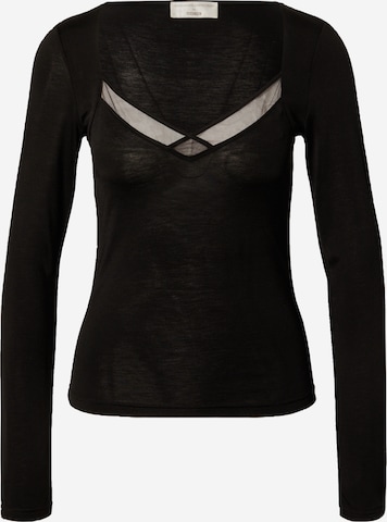 Guido Maria Kretschmer Collection Shirt 'Leyla' in Black: front