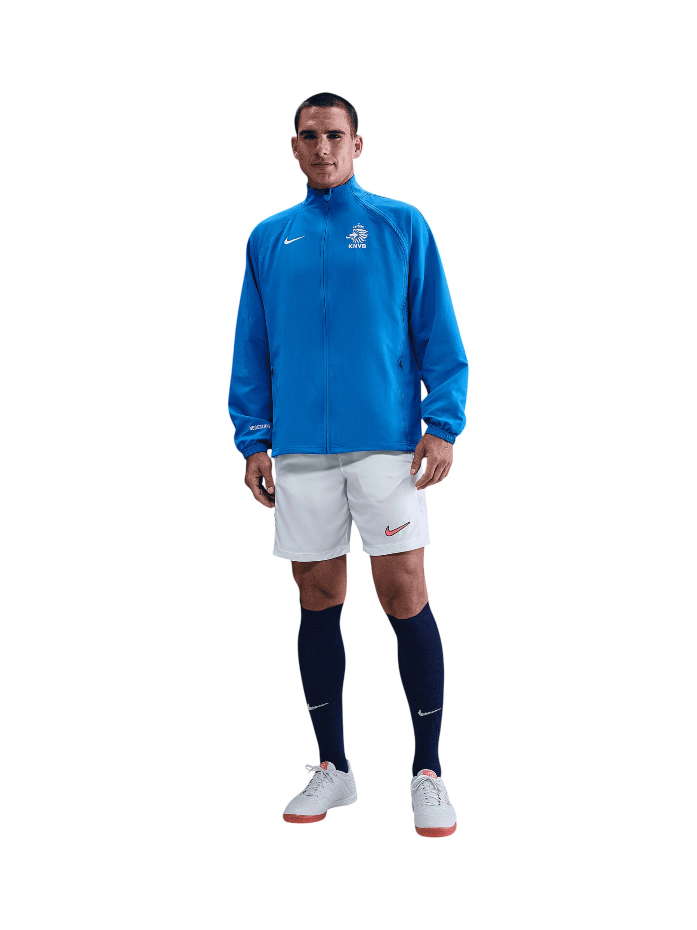 NIKE Training Jacket in Blue: front
