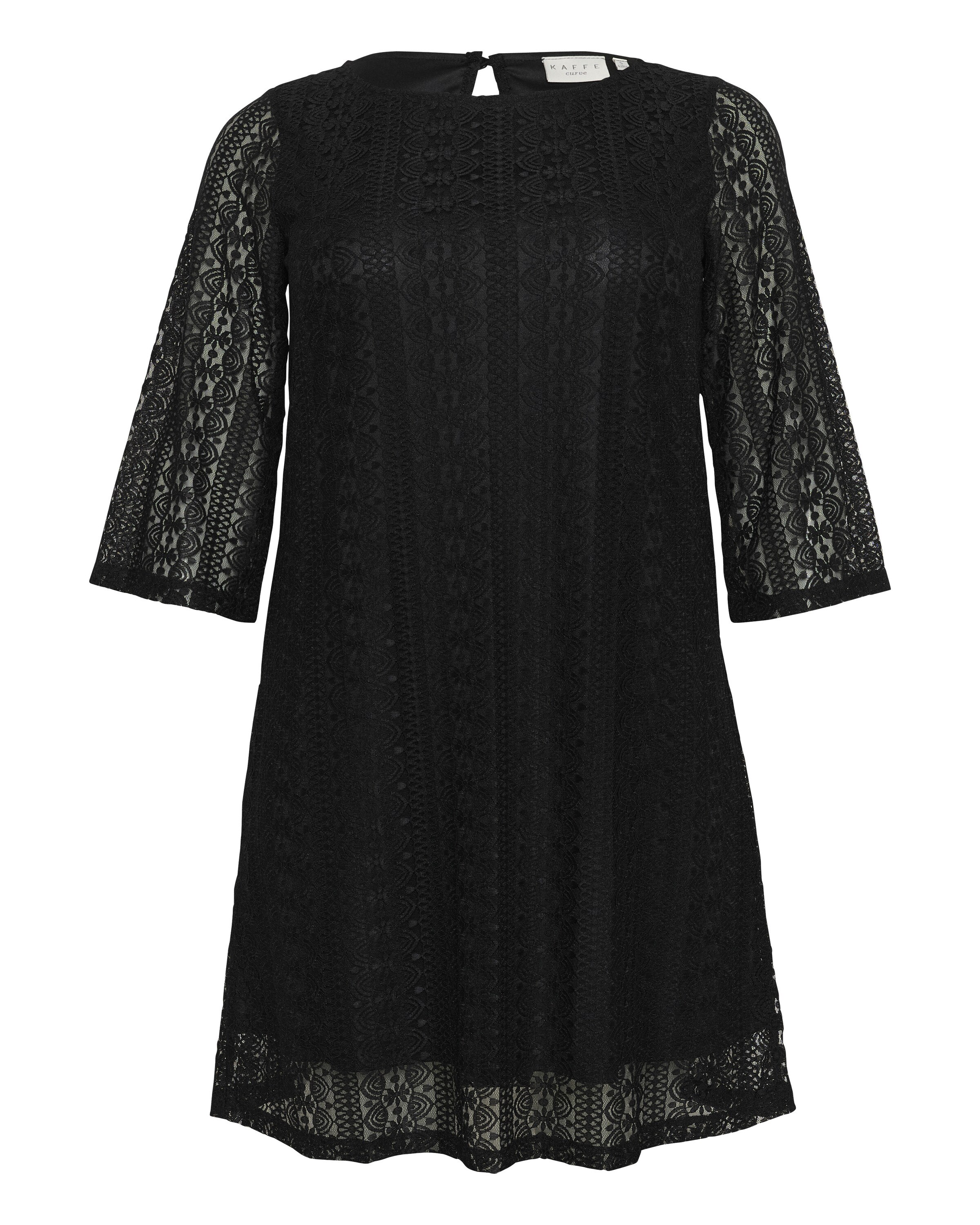 KAFFE CURVE Kjole 'Mariah' i sort: forside
