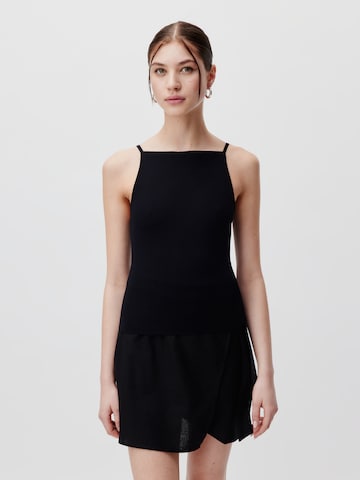 LeGer by Lena Gercke Knitted top 'Elonie' in Black: front
