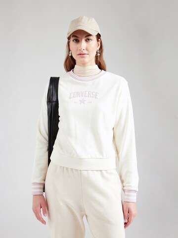 CONVERSE Свитшот в Белый: спереди