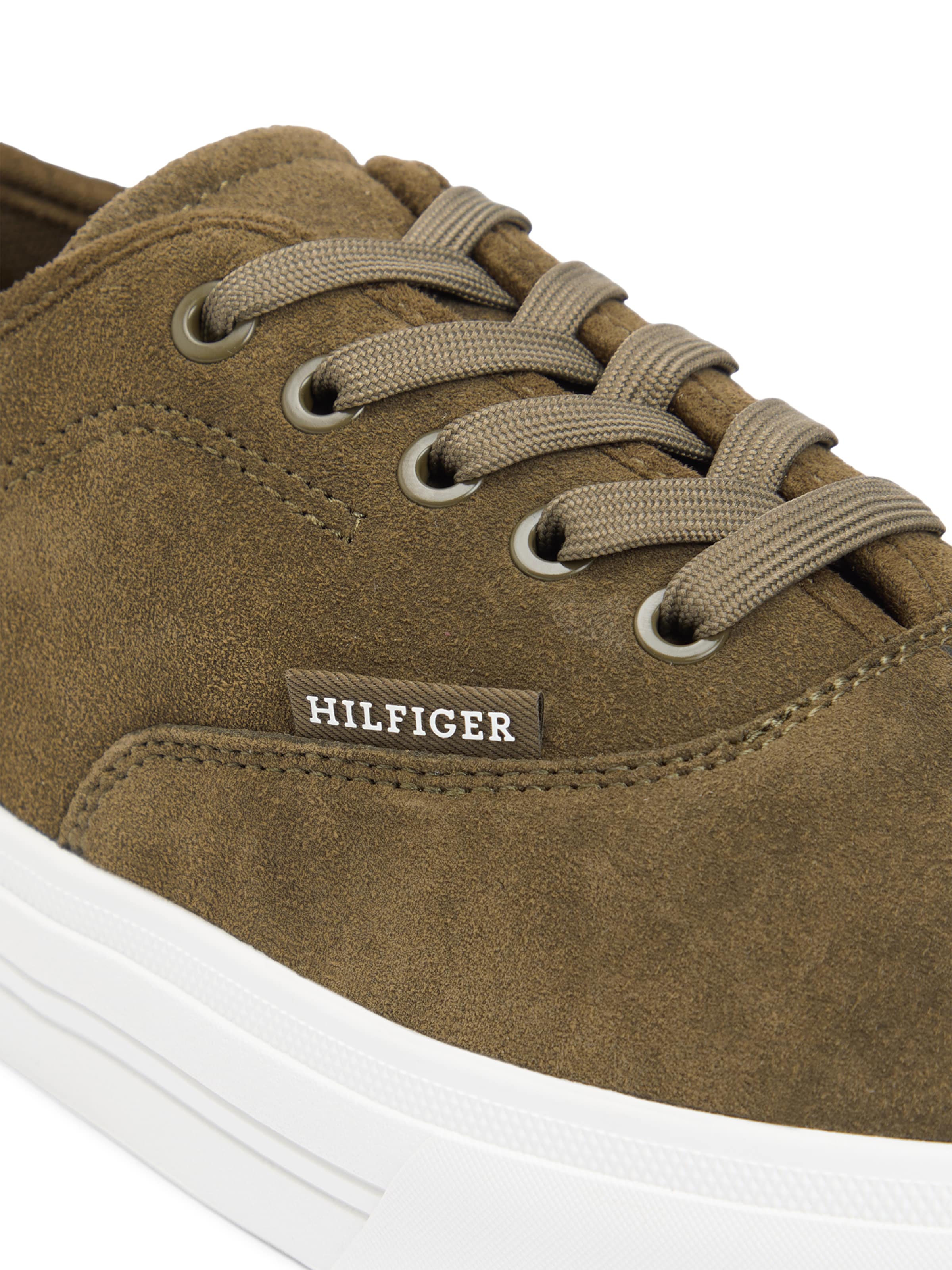 TOMMY HILFIGERNiske tenisice 'VULC' - zelena boja