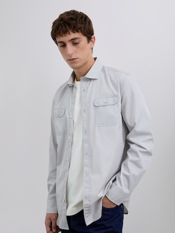 Scalpers Regular Fit Hemd in Grau