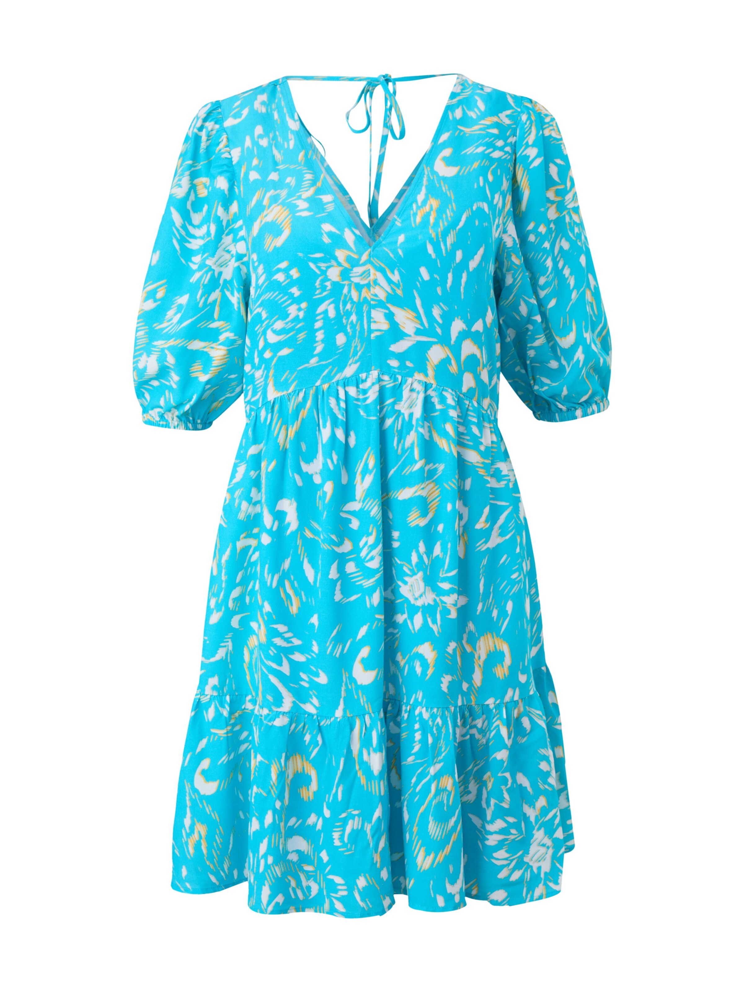 comma casual identity Zomerjurk in Blauw: voorkant
