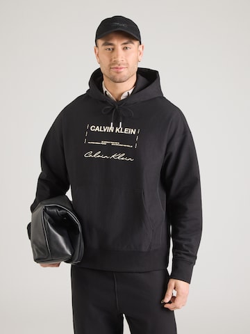 Calvin Klein Jeans - Sudadera en negro: frente