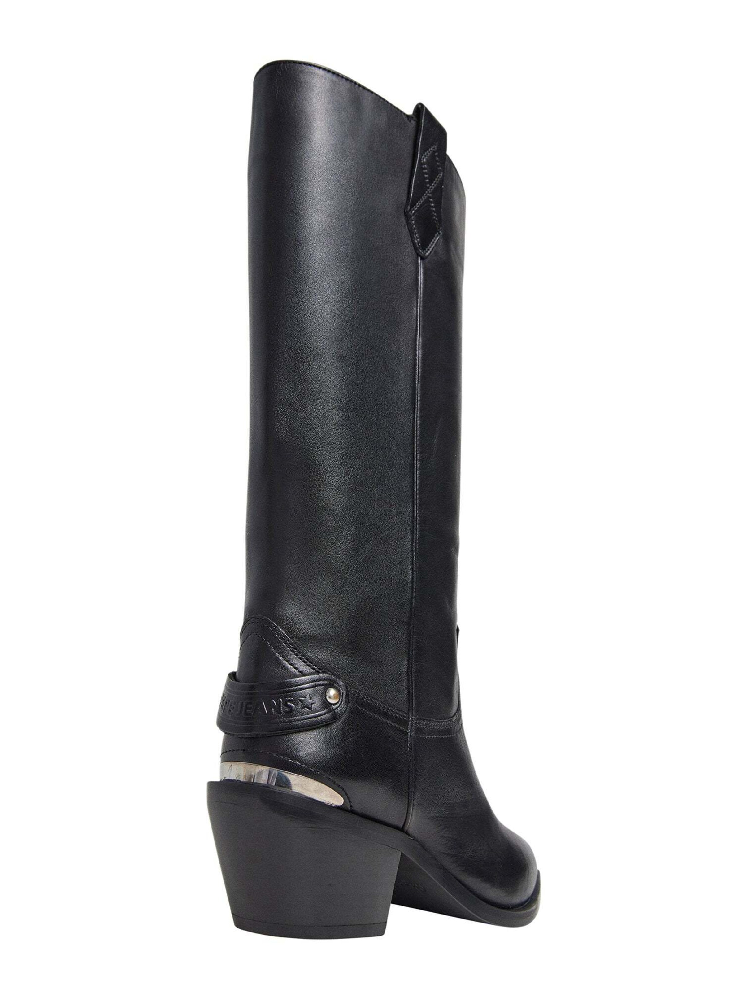 Pepe Jeans Cowboystiefel 'April' in Schwarz