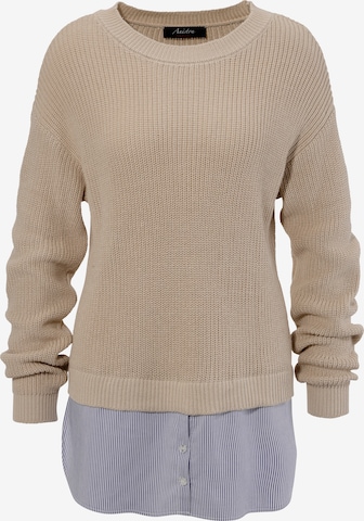 Aniston CASUAL Pullover in Beige: Vorderseite