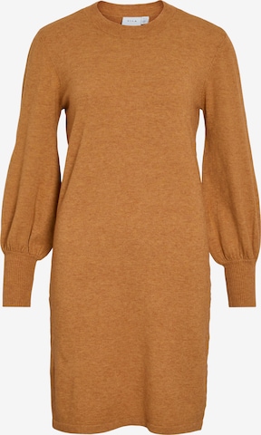 VILA Πλεκτό φόρεμα 'VIKerry' σε καφέ: μπροστά