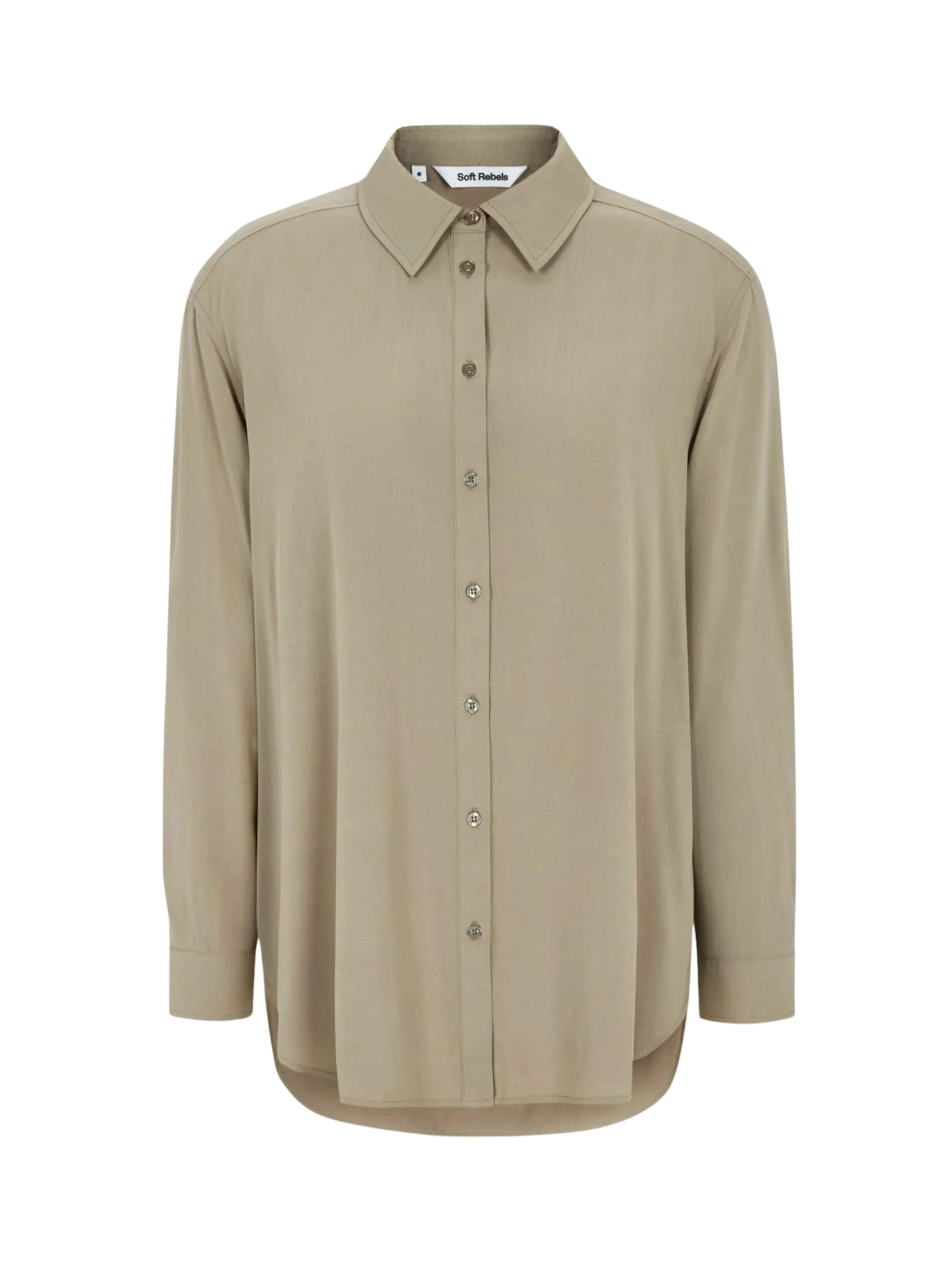 T-shirt ' SRFreedom ' Soft Rebels en beige : devant