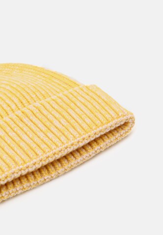 Unio Hamburg Beanie 'Mika Stone Washed' in Yellow