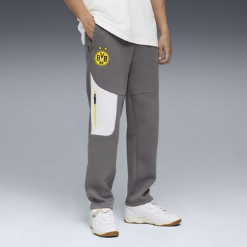 PUMA Loosefit Sportbroek 'Borussia Dortmund' in Grijs: voorkant