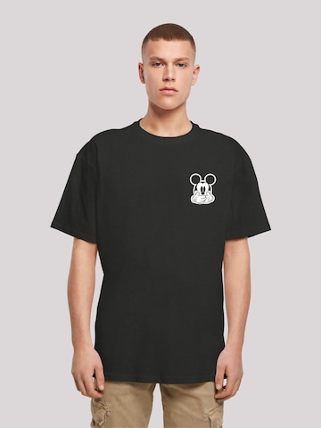 F4NT4STIC Shirt 'Disney Mickey Mouse Don’t Speak Pocket Print' in Black: front