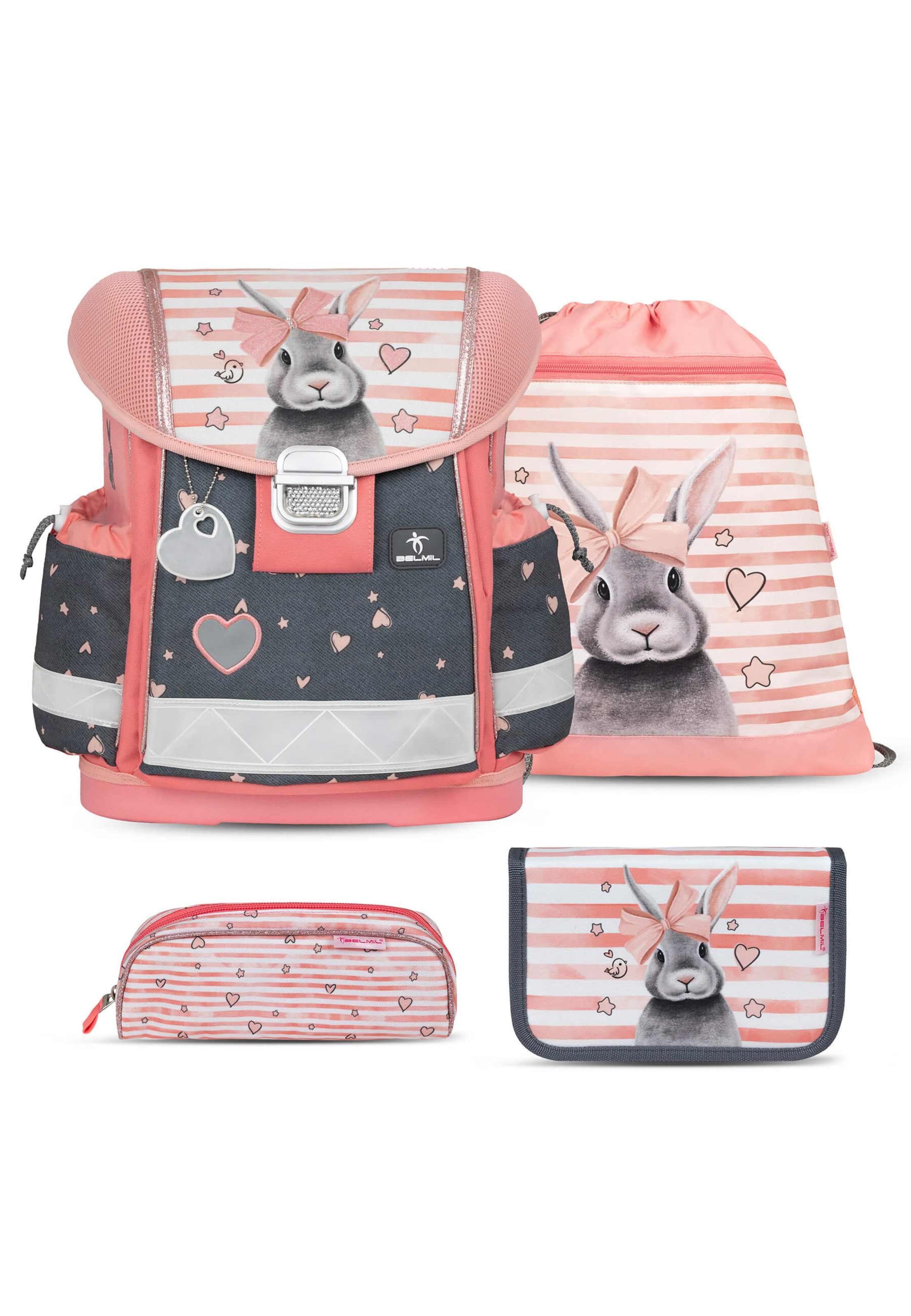 Belmil Backpack in Pink: front