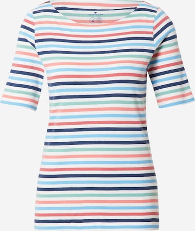 TOM TAILOR Shirts i blå / rød / hvid, Produktvisning