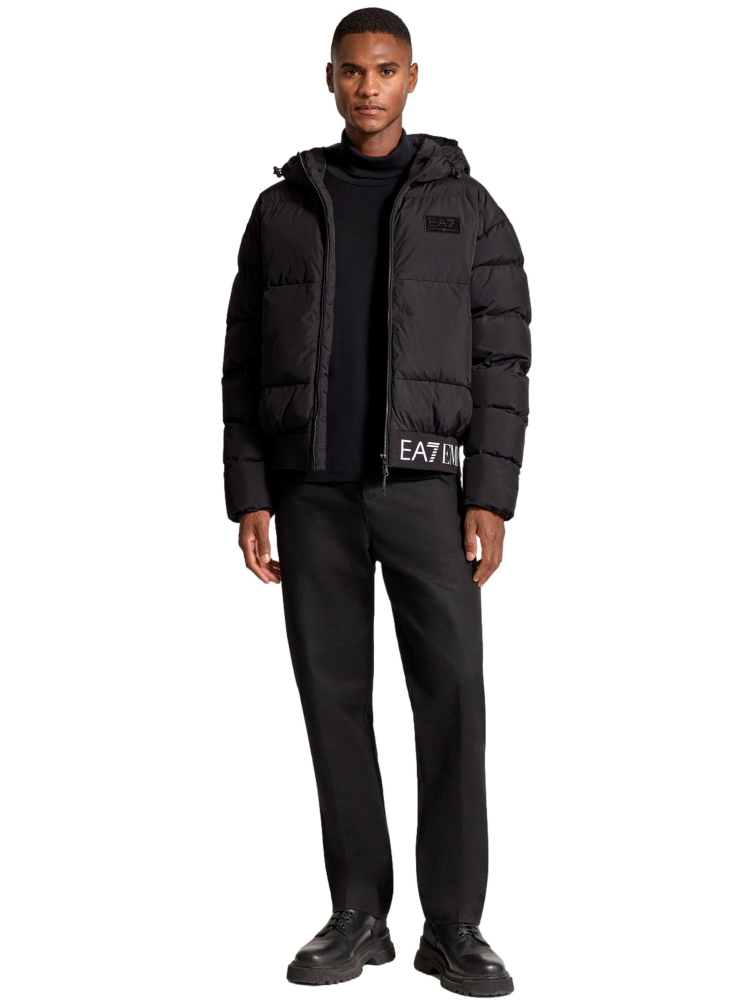 EA7 Emporio Armani Winterjas in Zwart