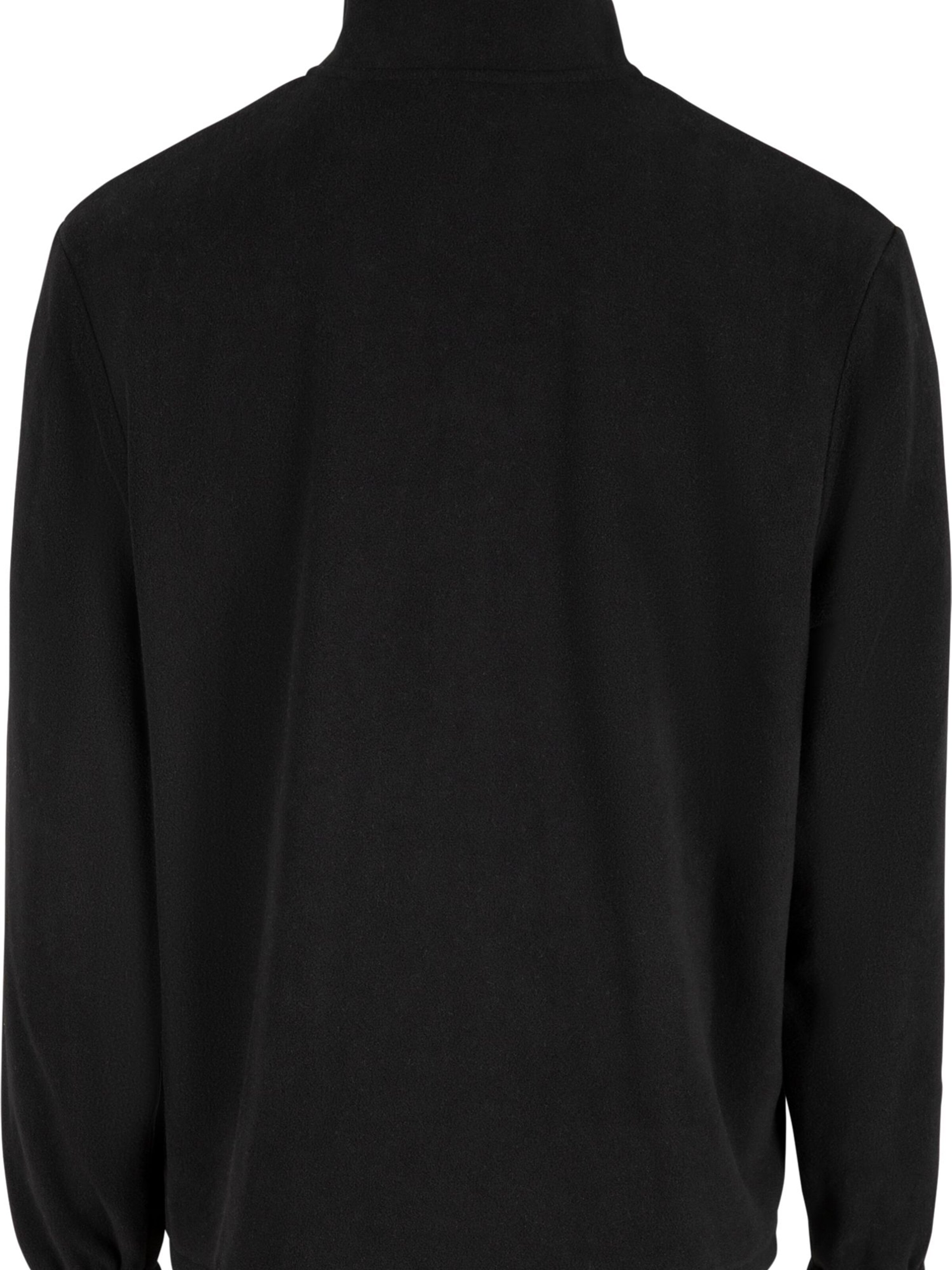 Bruno Banani Fleece jas in Zwart