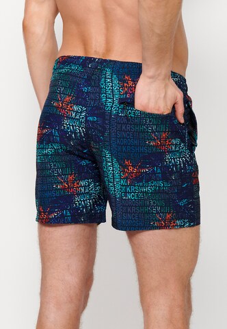 KOROSHI Badeshorts in Blau