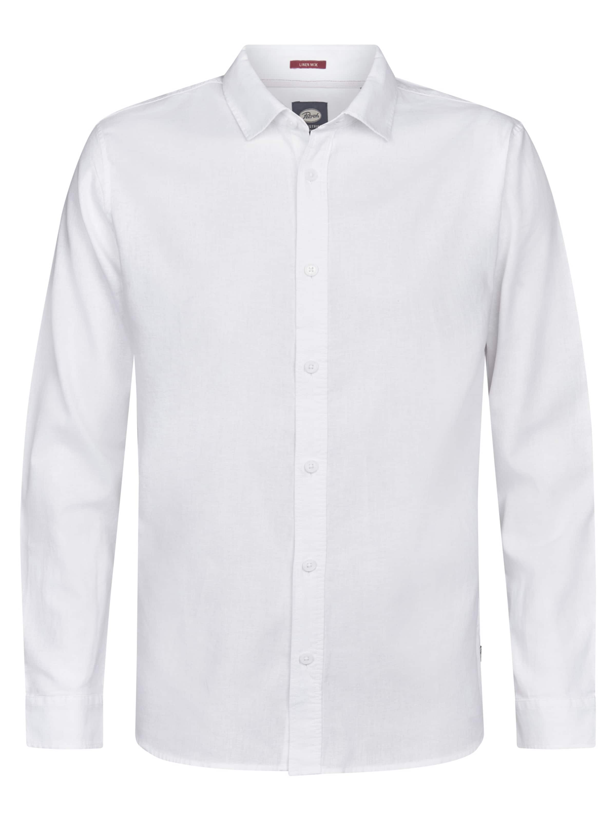 Petrol Industries Regular fit Button Up Shirt 'Canyonero' in White: front