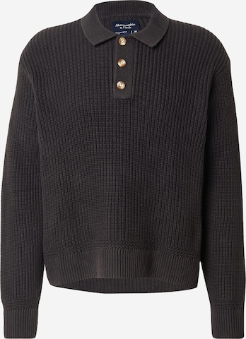 Abercrombie & Fitch Пуловер в черно: отпред