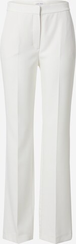GERRY WEBER Regular Trousers with creases in White: front