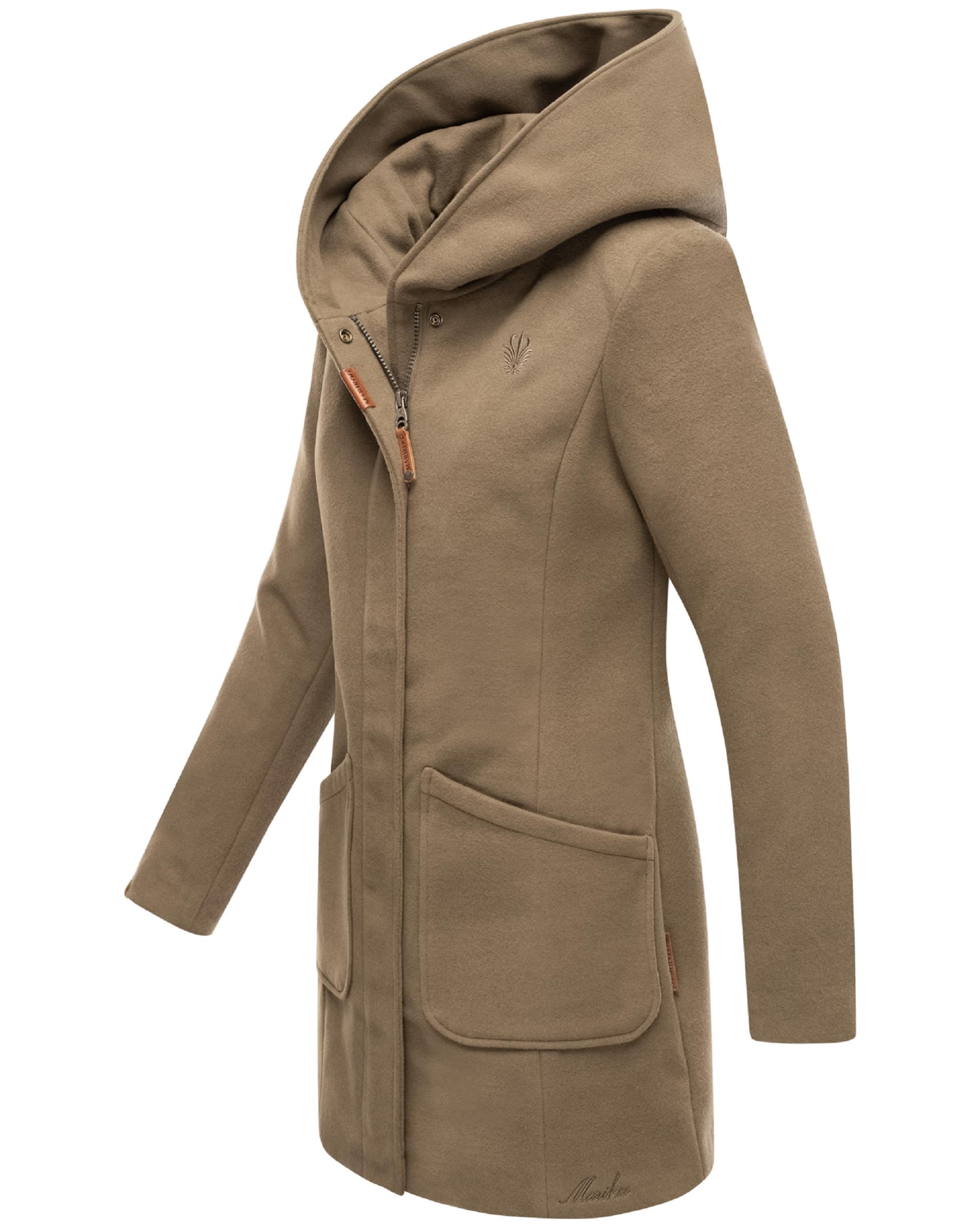 MARIKOO Ανοιξιάτικο και φθινοπωρινό παλτό 'Maikoo' σε καφέ