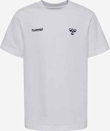 T-Shirt fonctionnel Hummel en blanc : devant